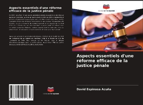 Aspects essentiels d'une réforme efficace de la justice pénale