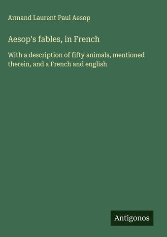 Aesop's fables, in French