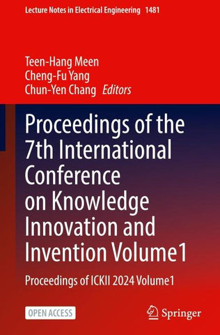 Proceedings of the 7th International Conference on Knowledge Innovation and Invention, Volume 1