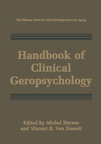 Handbook of Clinical Geropsychology