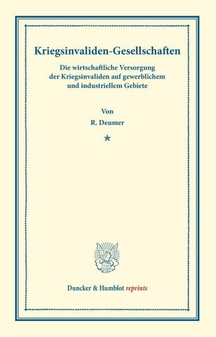 Kriegsinvaliden-Gesellschaften.