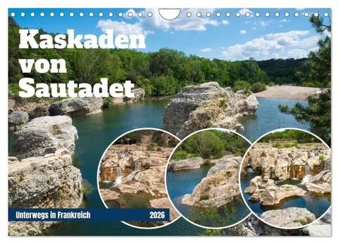Kaskaden von Sautadet (Wandkalender 2026 DIN A4 quer), CALVENDO Monatskalender