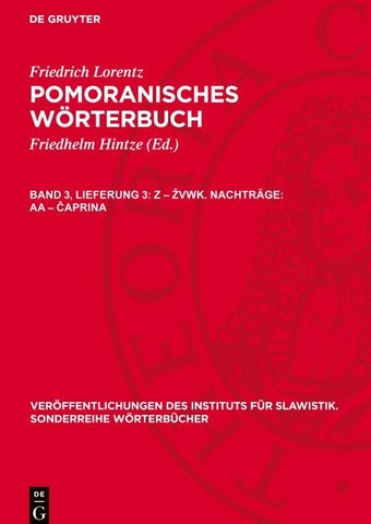 Z – žvwk. Nachträge: aa – čaprina