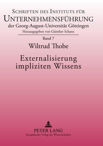 Externalisierung impliziten Wissens