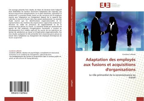 Adaptation des employés aux fusions et acquisitions d'organisations