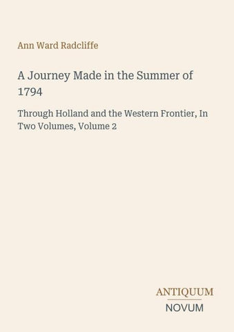 A Journey Made in the Summer of 1794