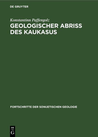 Geologischer Abriss des Kaukasus
