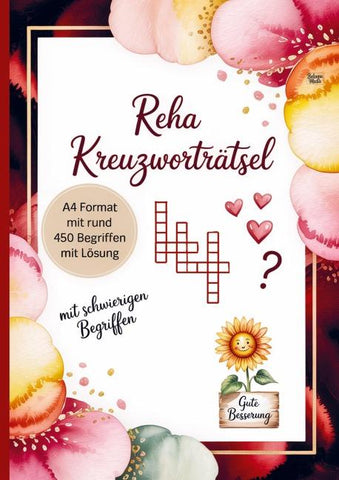 REHA Kreuzworträtsel mit schwierigen Begriffen