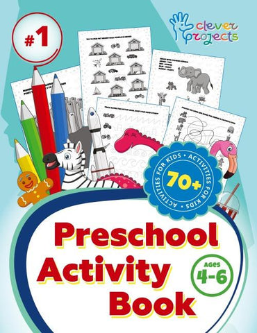 Preschool Activity Book for Kids 4-6 Years Old