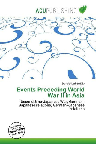 Events Preceding World War II in Asia