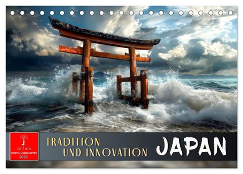 Japan - Tradition und Innovation (Tischkalender 2026 DIN A5 quer), CALVENDO Monatskalender