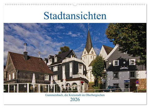 Stadtansichten, Gummersbach (Wandkalender 2026 DIN A2 quer), CALVENDO Monatskalender