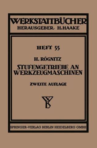 Stufengetriebe an Werkzeugmaschinen mit kreisender Hauptbewegung