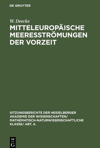 Mitteleuropäische Meeresströmungen der Vorzeit