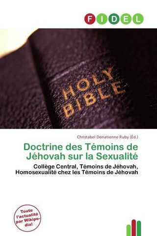 Doctrine des Témoins de Jéhovah sur la Sexualité