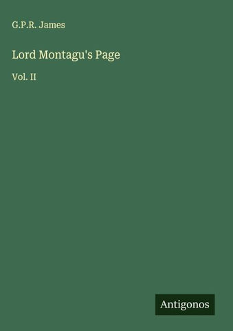 Lord Montagu's Page