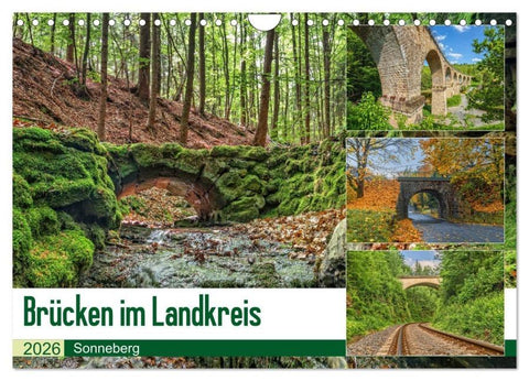 Brücken des Landkreises Sonneberg (Wandkalender 2026 DIN A4 quer), CALVENDO Monatskalender
