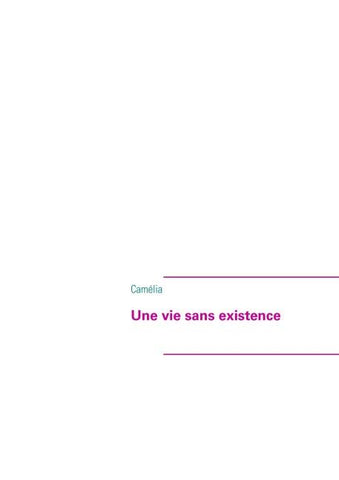 Une vie sans existence