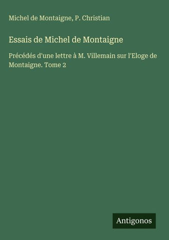 Essais de Michel de Montaigne