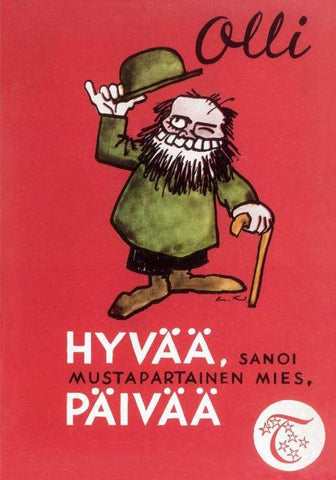 Hyvää, sanoi mustapartainen mies, päivää