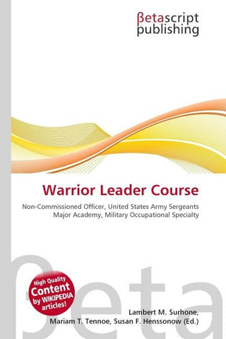 Warrior Leader Course