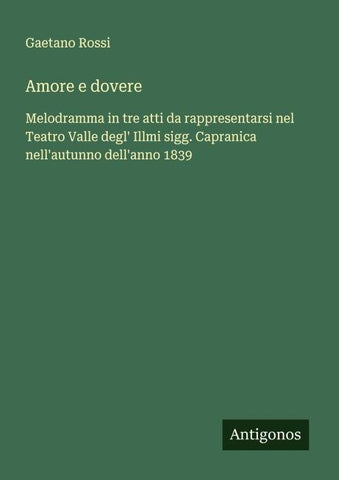Amore e dovere