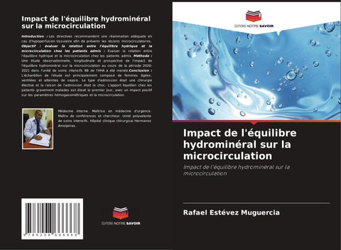 Impact de l'équilibre hydrominéral sur la microcirculation