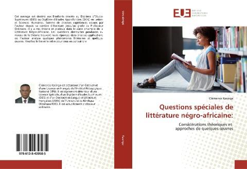 Questions spéciales de littérature négro-africaine:
