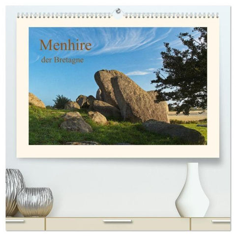 Menhire der Bretagne (hochwertiger Premium Wandkalender 2026 DIN A2 quer), Kunstdruck in Hochglanz