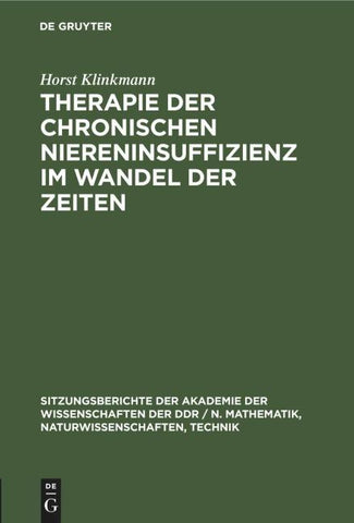 Therapie der chronischen Niereninsuffizienz im Wandel der Zeiten