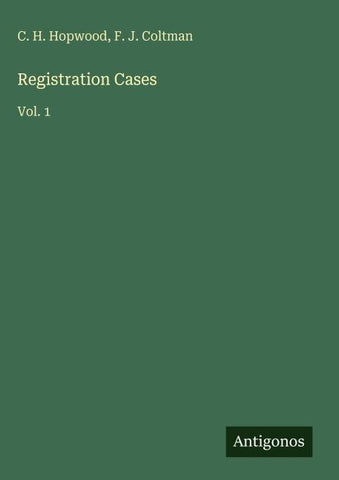 Registration Cases