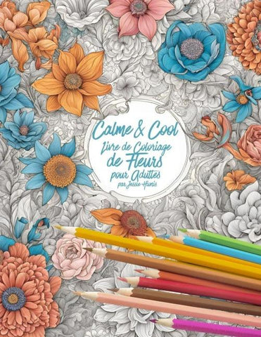 Calme & Cool, Livre de Coloriage de Fleurs pour Adultes B