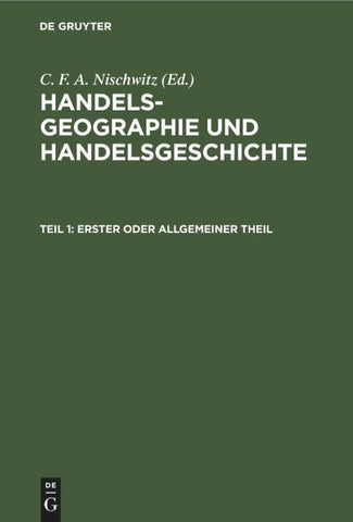 Erster oder allgemeiner Theil