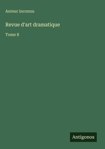 Revue d'art dramatique