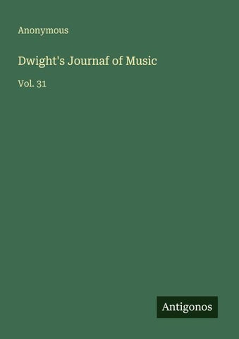 Dwight's Journaf of Music