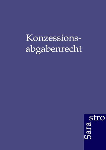 Konzessionsabgabenrecht