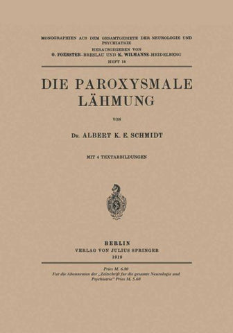 Die Paroxysmale Lähmung