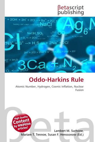 Oddo-Harkins Rule