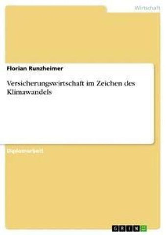 Versicherungswirtschaft im Zeichen des Klimawandels
