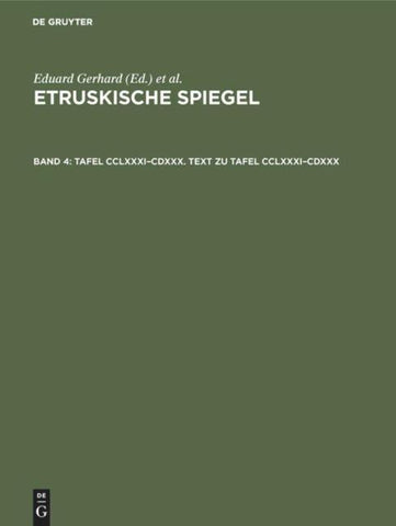 Tafel CCLXXXI–CDXXX. Text zu Tafel CCLXXXI–CDXXX