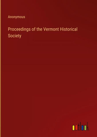 Proceedings of the Vermont Historical Society