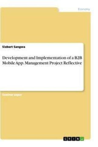 Development and Implementation of a B2B Mobile App. Management Project Reflective