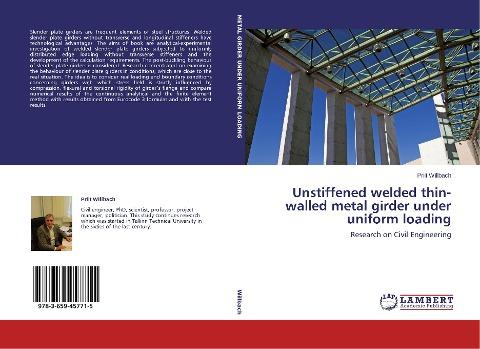 Unstiffened welded thin-walled metal girder under uniform loading