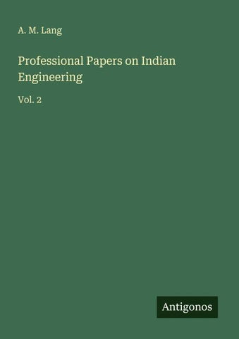 Professional Papers on Indian Engineering
