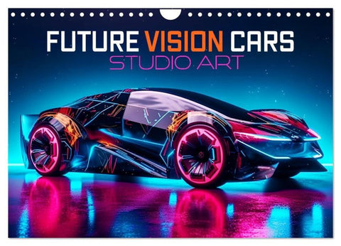 Future Vision Cars-Studio Art (Wandkalender 2026 DIN A4 quer), CALVENDO Monatskalender