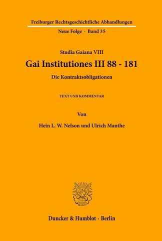 Gai Institutiones III 88 - 181.