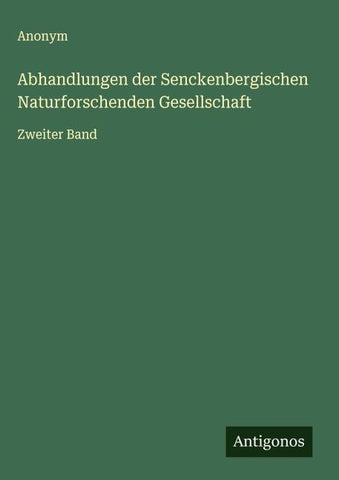 Abhandlungen der Senckenbergischen Naturforschenden Gesellschaft