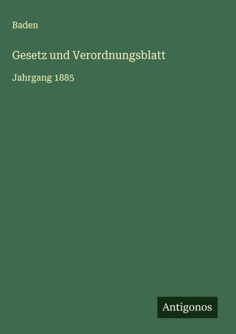 Gesetz und Verordnungsblatt