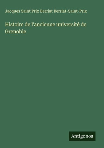 Histoire de l'ancienne université de Grenoble