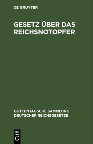 Gesetz über das Reichsnotopfer